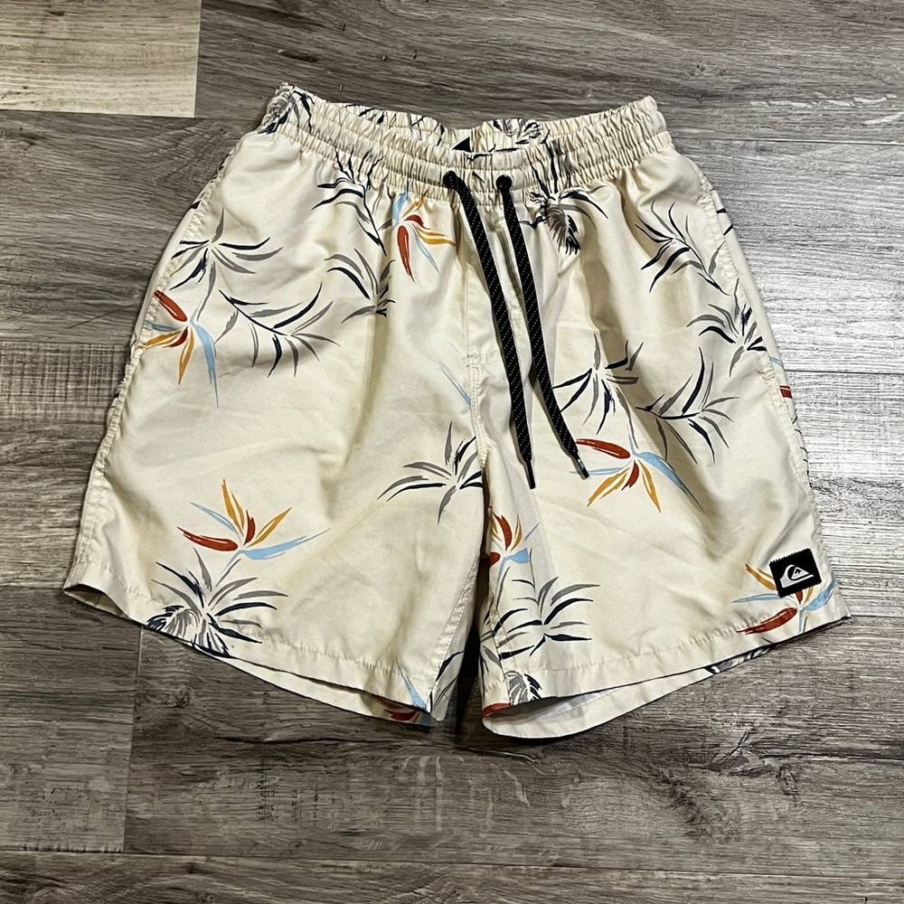 Quiksilver cream off White Swim Shorts